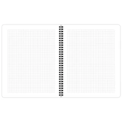 Тетради ДЭК А5 96 л. КОМПЛЕКТ 4 шт., BRAUBERG, гребень, клетка, 80 г/<wbr/>м<sup>2</sup>, Soft-Touch, &laquo;Black Classic&raquo;, 405581