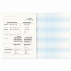 Тетрадь предметная &laquo;BLOSSOM&raquo; 48 л., рельефный картон, АЛГЕБРА, клетка, подсказки, BRAUBERG, 405590