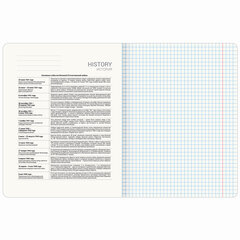 Тетрадь предметная &laquo;BLOSSOM&raquo; 48 л., рельефный картон, ИСТОРИЯ, клетка, подсказки, BRAUBERG, 405597