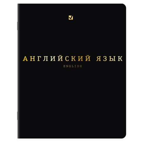 Тетради предметные, КОМПЛЕКТ 12 ПРЕДМЕТОВ, 48 л., Soft-Touch, 3D-фольга, BRAUBERG, "BLACK GOLD", 405602 - фото 10