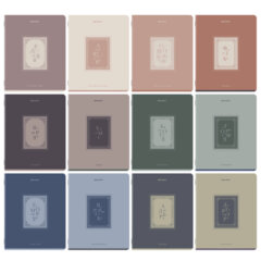 Тетради предметные, КОМПЛЕКТ 12 ПРЕДМЕТОВ, 48 л., рельефный картон, BRAUBERG, &laquo;ВИНТАЖ&raquo;, 405603