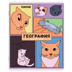 Тетради предметные, КОМПЛЕКТ 12 ПРЕДМЕТОВ, 48 л., TWIN-лак, FUNSTER (ФАНСТЕР), МЕМНЫЕ КОТЫ, 405604