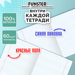 Тетради предметные, КОМПЛЕКТ 12 ПРЕДМЕТОВ, 48 л., TWIN-лак, FUNSTER (ФАНСТЕР), МЕМНЫЕ КОТЫ, 405604
