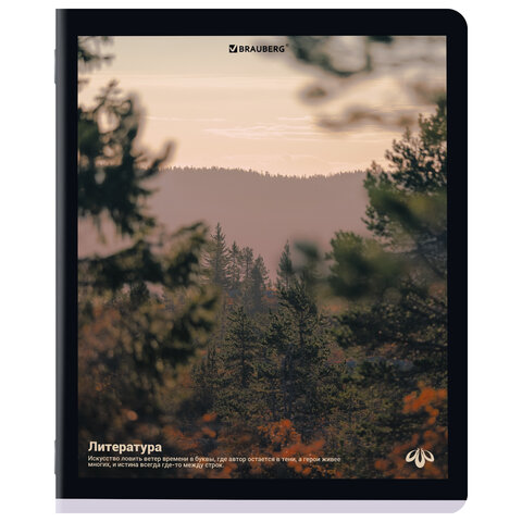 Тетради предметные, КОМПЛЕКТ 12 ПРЕДМЕТОВ, 48 л., матовая ламинация, BRAUBERG, "ПРИРОДА", 405606