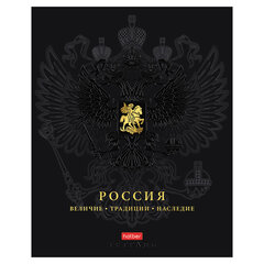 Тетрадь А5 48 л., HATBER, скоба, клетка, матовая ламинация, 3D-фольга, 3D-лак, Россия (микс), 093210