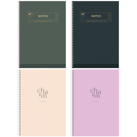 Тетрадь А4 96 л. STAFF "College" гребень, клетка, офсет №2 ЭКОНОМ, обложка картон, ОДНОТОННАЯ, 405618