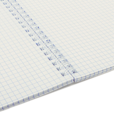 Тетрадь А4 96 л. STAFF "College" гребень, клетка, офсет №2 ЭКОНОМ, обложка картон, ОДНОТОННАЯ, 405618 - фото 3