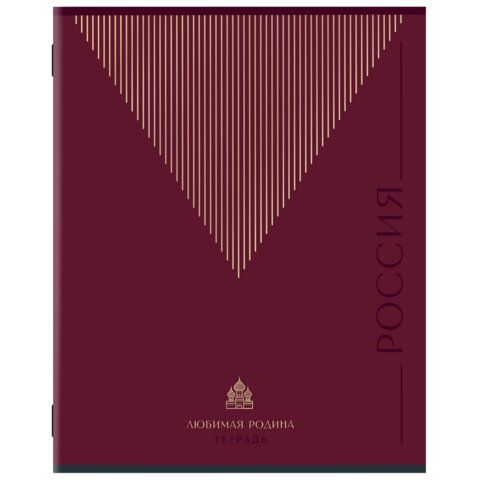 Тетрадь А5 48 л. STAFF "College", скоба, клетка, офсет №2 ЭКОНОМ, обложка картон, "РОДИНА", 405625