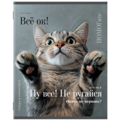 Тетрадь А5 48 л. STAFF &laquo;College&raquo;, скоба, клетка, офсет №2 ЭКОНОМ, обложка картон, &laquo;ПУШИСТЫЕ ДРУЗЬЯ&raquo;, 405627