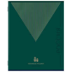 Тетрадь А5 48 л. STAFF &laquo;College&raquo; скоба, линия, офсет №2 ЭКОНОМ, обложка картон, &laquo;РОДИНА&raquo;, 405629