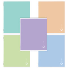 Тетрадь А5 96 л. STAFF &laquo;College&raquo;, скоба, клетка, офсет №2 ЭКОНОМ, обложка картон, &laquo;ПАСТЕЛЬНАЯ&raquo;, 405630