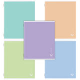 Тетрадь А5 96 л. STAFF "College", скоба, клетка, офсет №2 ЭКОНОМ, обложка картон, "ПАСТЕЛЬНАЯ", 405630