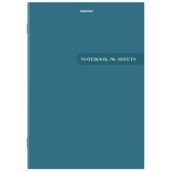 Тетрадь А4 96 л. ОФИСМАГ скоба, клетка, обложка картон, ОДНОТОННАЯ, 405637