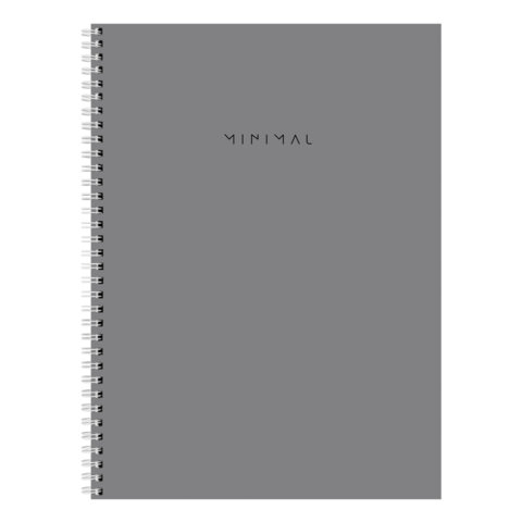 Тетрадь А4, 120 л., BRAUBERG, гребень, клетка, матовая ламинация, "Minimal Classic", 405640 - фото 5