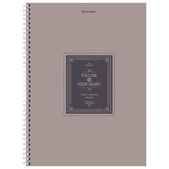 Тетрадь А4, 120 л., BRAUBERG, гребень, клетка, матовая ламинация, &laquo;Винтаж&raquo;, 405644