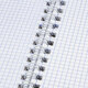 Тетрадь А4, 120 л., BRAUBERG, гребень, клетка, матовая ламинация, "Цветочный паттерн", 405646
