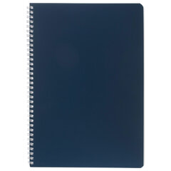 Тетрадь А4 96 л., HATBER, гребень, клетка, Soft-touch ламинация, SoloMatte &laquo;Сапфир&raquo;, 092883