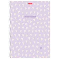 Тетрадь А4 96 л., HATBER, спираль, линия, тиснение, &laquo;LOVE IS...&raquo; (микс в спайке), 093597