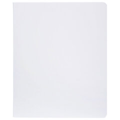 Тетрадь А5 48 л., HATBER, скоба, клетка, Soft-touch ламинация, SoloMatte &laquo;Арктический белый&raquo;, 092716