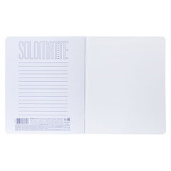 Тетрадь А5 48 л., HATBER, скоба, клетка, Soft-touch ламинация, SoloMatte &laquo;Шафран&raquo;, 092731