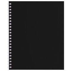 Тетрадь А5 96 л., HATBER, гребень, клетка, Soft-touch ламинация, SoloMatte &laquo;Черный бархат&raquo;, 092869