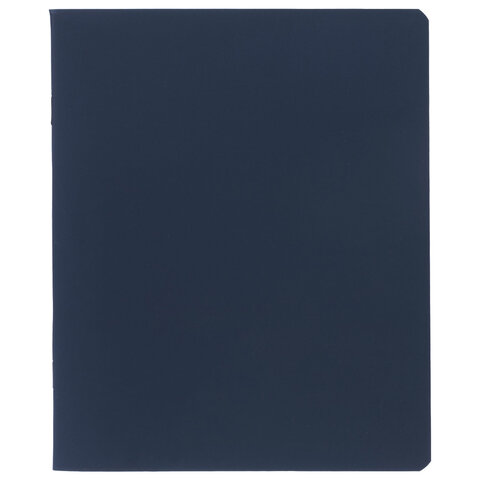 Тетрадь А5 96 л., HATBER, скоба, клетка, Soft-touch ламинация, SoloMatte "Сапфир", 092748, 96Т5лВ1