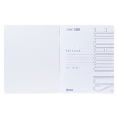 Тетрадь А5, 96 л., HATBER, скоба, клетка, Soft-touch ламинация, СОЛО &laquo;Сапфир&raquo;, 092748