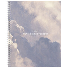 Тетрадь А5 96 л., HATBER, спираль, клетка, матовая ламинация, &laquo;Dream&raquo; (микс в спайке), 093671