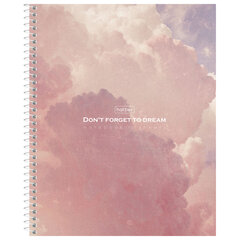 Тетрадь А5 96 л., HATBER, спираль, клетка, матовая ламинация, &laquo;Dream&raquo; (микс в спайке), 093671