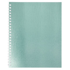 Тетрадь бумвинил А5 96 л., гребень, офсет №1, клетка, МЯТА, &laquo;Metallic&raquo;, HATBER, 066857