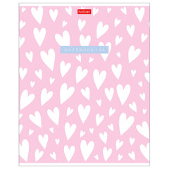 Тетрадь обложка пластик, А5 48 л., скоба, клетка, HATBER, &laquo;LOVE IS...&raquo; (микс в спайке), 092371