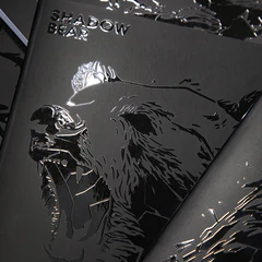 Тетрадь А5, 48 л., HATBER, скоба, клетка, матовая ламинация, 3D-лак, &laquo;Shadow&raquo; (микс в спайке), 093204