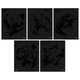 Тетрадь А5, 48 л., HATBER, скоба, клетка, матовая ламинация, 3D-лак, "Shadow" (микс в спайке), 093204, 48Т5лолВ1