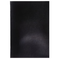 Тетрадь бумвинил А4, 96 л., скоба, офсет №1, клетка, ЧЕРНАЯ, &laquo;Metallic&raquo;, HATBER, 093028