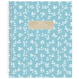 Тетрадь А5, 120 л., HATBER, спираль, клетка, Soft-touch ламинация, 3 разделителя, "Floral", 094225