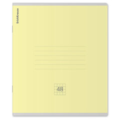 Тетрадь А5, 48 л., скоба, клетка, обложка картон, ERICH KRAUSE &laquo;КЛАССИКА&raquo;, микс в спайке, 56099