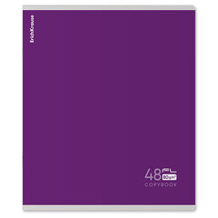 Тетрадь А5, 48 л., скоба, клетка, Soft-Touch, выборочный УФ-лак, плотная бумага 80 г/<wbr/>м<sup>2</sup>, ERICH KRAUSE, 60623