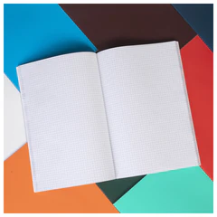 Тетрадь А4, 96 л., HATBER, скоба, клетка, Soft-touch ламинация, СОЛО &laquo;Сапфир&raquo;, 092914