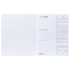 Тетрадь А5, 48 л., HATBER, скоба, клетка, Soft-touch ламинация, СОЛО &laquo;Сапфир&raquo;, 092727