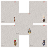 Тетрадь А5, 48 л., HATBER, скоба, линия, Soft-touch ламинация, 3D-лак, "Матрешки" (микс в спайке), 095882, 48Т5лолВ2