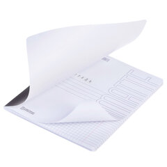 Тетрадь А5, 48 л., HATBER, скоба, клетка, soft-touch ламинация, &laquo;СОЛО_Черничный&raquo;, 096324