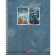 Тетрадь А5, 48 л., HATBER, гребень, клетка, soft-touch ламинация, "Ромашковый чай" (микс в спайке), 096230, 48Т5лВ1гр