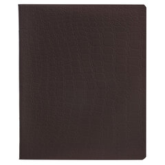 Тетрадь А5, 96 л., HATBER, скоба, клетка, soft-touch ламинация, тиснение КРОКО, &laquo;СОЛО_Тауповый&raquo;, 096335