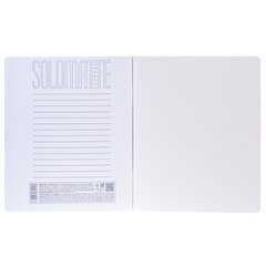 Тетрадь А5, 96 л., HATBER, скоба, клетка, soft-touch ламинация, тиснение КРОКО, &laquo;СОЛО_Тауповый&raquo;, 096335