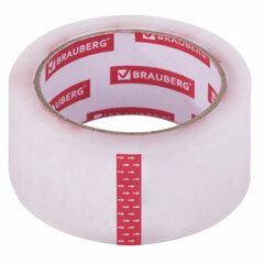 Клейкая лента упаковочная 48 мм х 66 м, прозрачная, толщина 45 микрон, BRAUBERG ORIGINAL, 440172