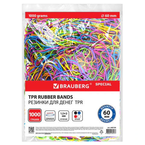 ������� ���������� TPR �������������, ������� 60 ��, 1000 �, ����� �����, BRAUBERG SPECIAL, 440194 �����