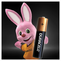 Батарейки КОМПЛЕКТ 4 шт., DURACELL Basic ОРИГИНАЛ, AAA (LR03, 24А), алкалиновые, мизинчиковые