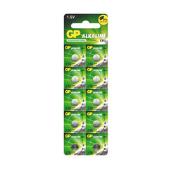 Батарейка GP Alkaline, A76 (G13, LR44), алкалиновая, 1 шт., в блистере (отрывной блок), A76-С10