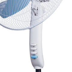 Вентилятор напольный SONNEN FS40-A104 Line, 45 Вт, 3 скоростных режима, белый/<wbr/>синий, 451034