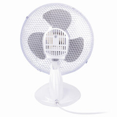 Вентилятор настольный SONNEN FT23-B6, d=23 см, 25 Вт, на подставке, 2 скоростных режима, белый/<wbr/>серый, 451038